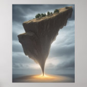 Abstract, modern land aan de top poster (Voorkant)
