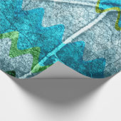 Abstract modern Leaf Pastel Cadeaupapier (Hoek)