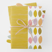 Abstract modern lef- en coördinatiepatroon inpakpapier vel (In situ)