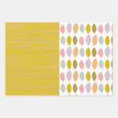 Abstract modern lef- en coördinatiepatroon inpakpapier vel (Voorkant)