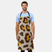 Abstract modern luipaardpatroon dieren schort (Gedragen)