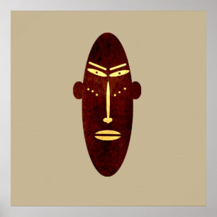 abstract modern masker poster