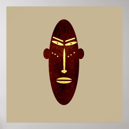 abstract modern masker poster (Voorkant)