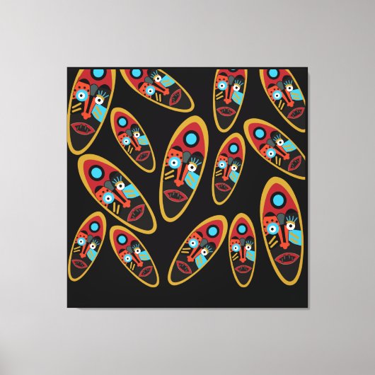 Abstract modern maskerpatroon canvas afdruk (Voorkant)