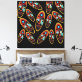 Abstract modern maskerpatroon canvas afdruk (Insitu (Slaapkamer))