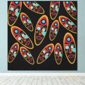 Abstract modern maskerpatroon canvas afdruk (Insitu (Houten vloer))