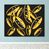 Abstract modern maskerpatroon canvas afdruk (Insitu (Houten vloer))