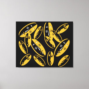 abstract modern maskerpatroon canvas afdruk