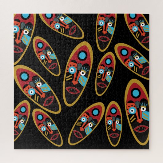 abstract modern maskerpatroon legpuzzel (Verticaal)