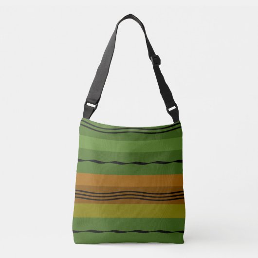 abstract modern meetkundig patroon crossbody tas (Voorkant)