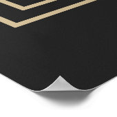 abstract modern meetkundig patroon poster (Hoek)