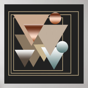 abstract modern meetkundig patroon poster