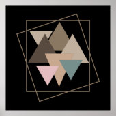 abstract modern meetkundig patroon poster (Voorkant)