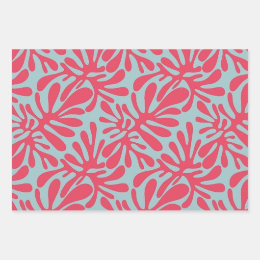 Abstract modern, minimaal geometrisch vormvormvorm inpakpapier vel (Voorkant 3)