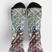 Abstract modern, minimaal kunstlandschap sokken (Top)