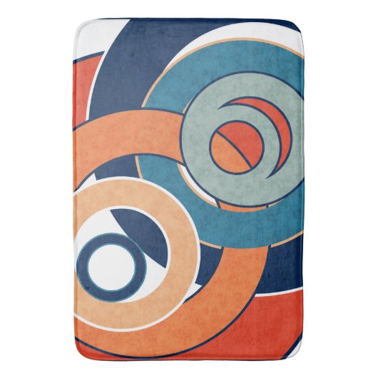 Abstract modern , minimalistisch kunstlandschap ge badmat (Voorkant Verticaal)