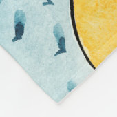 Abstract modern minimalistisch landschap met goude fleece deken (Hoek)