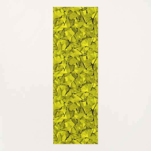 Abstract modern mosaic crystal tile pattern print yogamat (Voorkant)