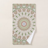 Abstract modern mosaic kaleidoscopic tile pattern bad handdoek (Handdoek)