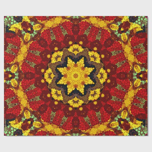 Abstract modern mozaïekaleidoscopisch tegelpatroon cadeaupapier (Vlak)