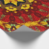 Abstract modern mozaïekaleidoscopisch tegelpatroon cadeaupapier (Hoek)