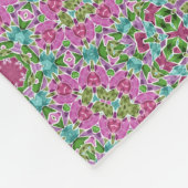 Abstract modern mozaïekaleidoscopisch tegelpatroon fleece deken (Hoek)