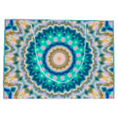 Abstract modern mozaïekaleidoscopisch tegelpatroon groot cadeauzakje (Achterkant)