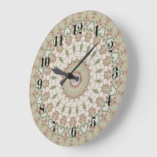 Abstract modern mozaïekaleidoscopisch tegelpatroon grote klok (Hoek)