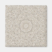 Abstract modern mozaïekaleidoscopisch tegelpatroon magneet (Voorkant)