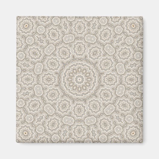 Abstract modern mozaïekaleidoscopisch tegelpatroon magneet (Voorkant)