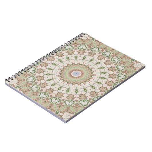 Abstract modern mozaïekaleidoscopisch tegelpatroon notitieboek (Linkerzijde)