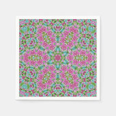 Abstract modern mozaïekaleidoscopisch tegelpatroon servet (Voorkant)