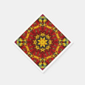 Abstract modern mozaïekaleidoscopisch tegelpatroon servet (Hoek)