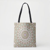 Abstract modern mozaïekaleidoscopisch tegelpatroon tote bag (Voorkant)