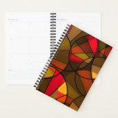 Abstract modern mozaïektegelpatroon van glas bruin planner (Display)