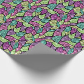 Abstract modern mozaïektegelpatroon van glas helde cadeaupapier (Hoek)