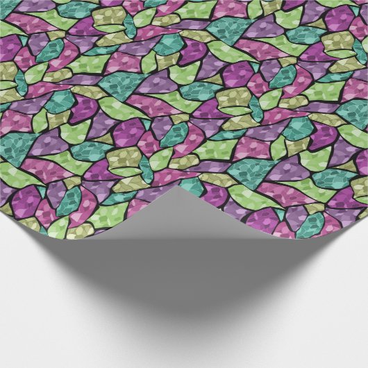 Abstract modern mozaïektegelpatroon van glas helde cadeaupapier (Hoek)