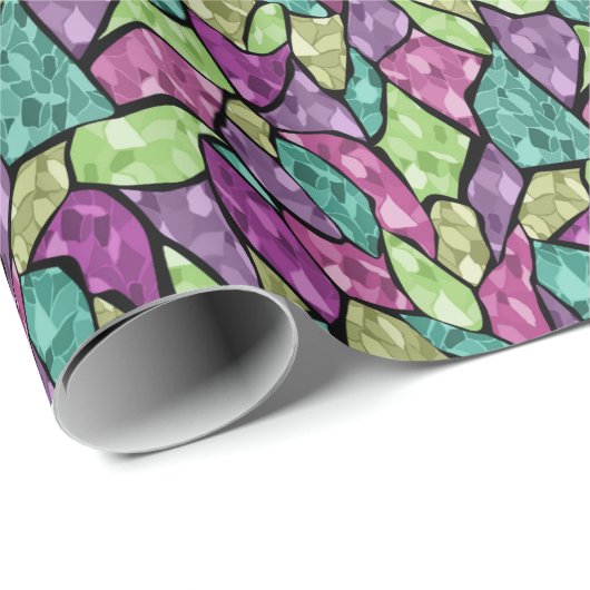 Abstract modern mozaïektegelpatroon van glas helde cadeaupapier (Rol Hoek)