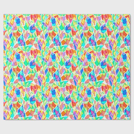 Abstract modern mozaïektegelpatroon van glas helde cadeaupapier (Vlak)