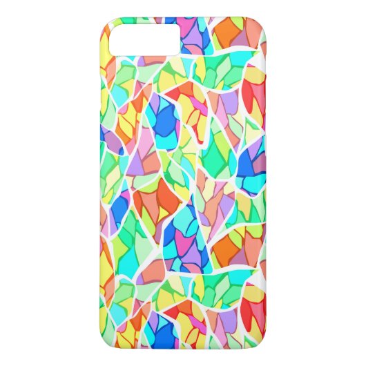 Abstract modern mozaïektegelpatroon van glas helde Case-Mate iPhone case (Achterkant)