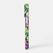 Abstract modern mozaïektegelpatroon van glas helde iPhone hoesje (Linkerkant)