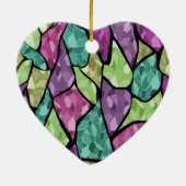 Abstract modern mozaïektegelpatroon van glas helde keramisch ornament (Achterkant)