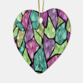 Abstract modern mozaïektegelpatroon van glas helde keramisch ornament (Links)