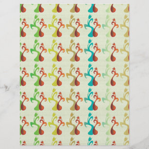 Abstract modern Multicolor Tulip Floral patroon