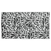 Abstract modern naadloos zwart-wit kussensloop (Voorkant-Links)