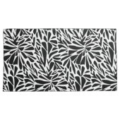 Abstract modern naadloos zwart-wit kussensloop (Voorkant-Rechts)