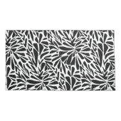 Abstract modern naadloos zwart-wit kussensloop (Achterkant-Links)