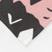 Abstract modern Oogbeeld- en lipenpatroon Fleece Deken (Hoek)