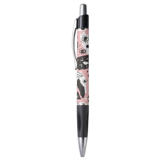 Abstract modern Oogbeeld- en lipenpatroon Pen (Top (Verticaal))