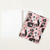Abstract modern Oogbeeld- en lipenpatroon Planner (Display)